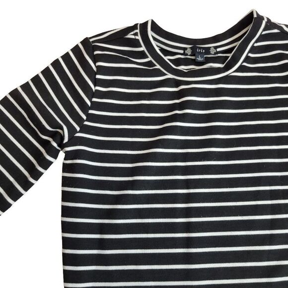 Iris stripped asymmetrical dress L - Picture 7 of 7